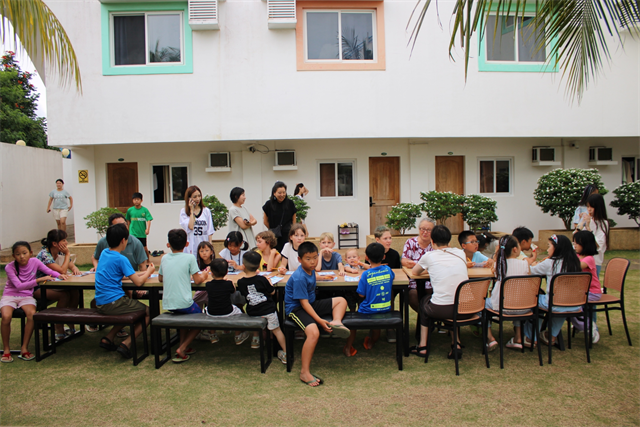 COCO English Academyのビンゴ大会の様子