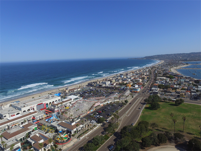 パシフィックビーチの航空写真